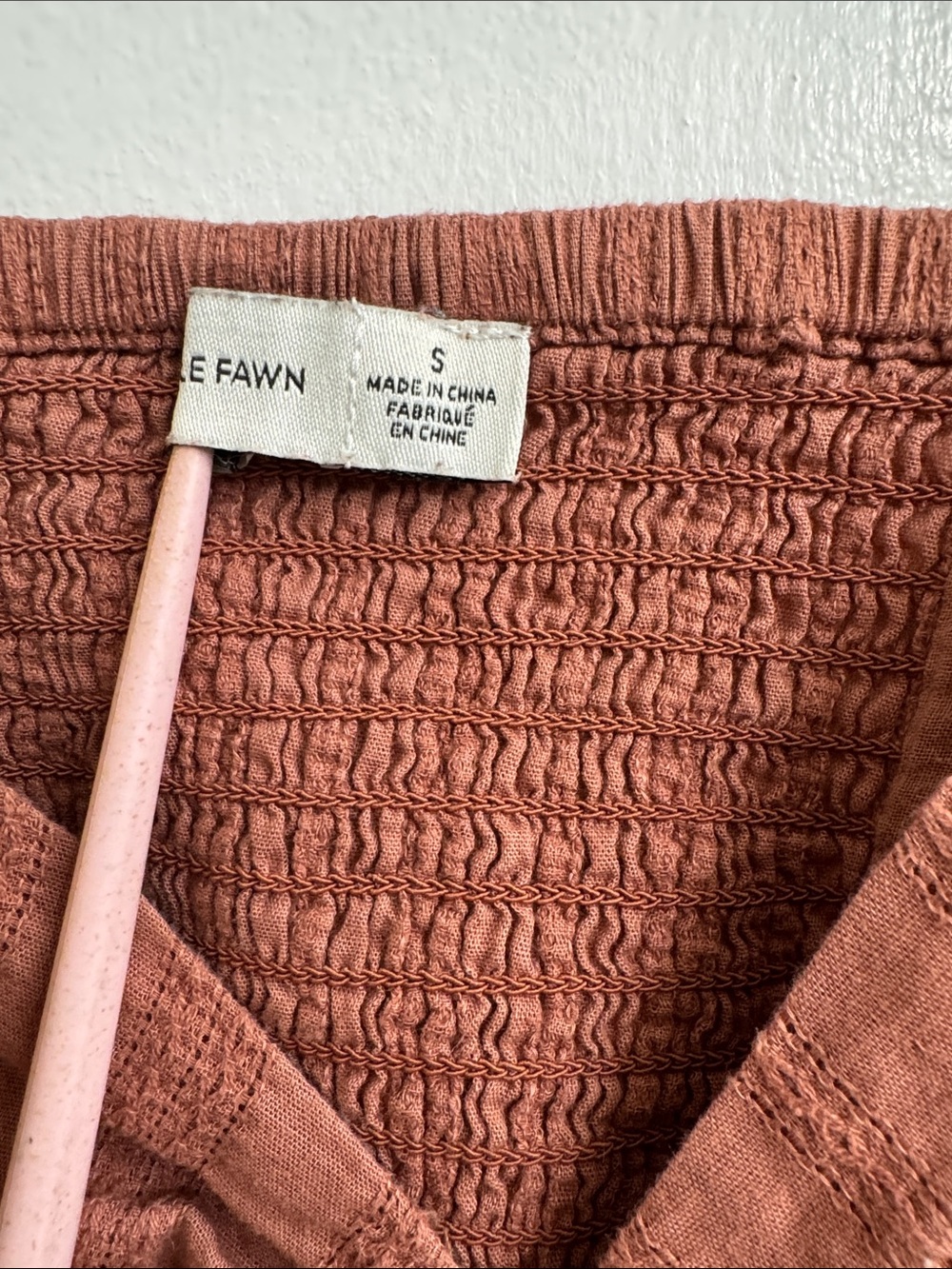 Gentle Fawn Rust Ruched Crop Cami - Picture 5 of 5